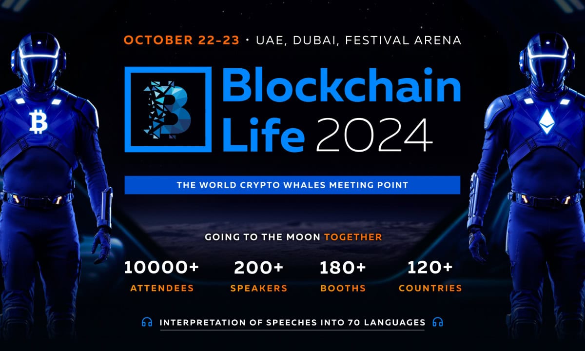 Blockchain Life 2024 in Dubai Unveils Speakers, Industry Leaders from Tether, Animoca Brands and More