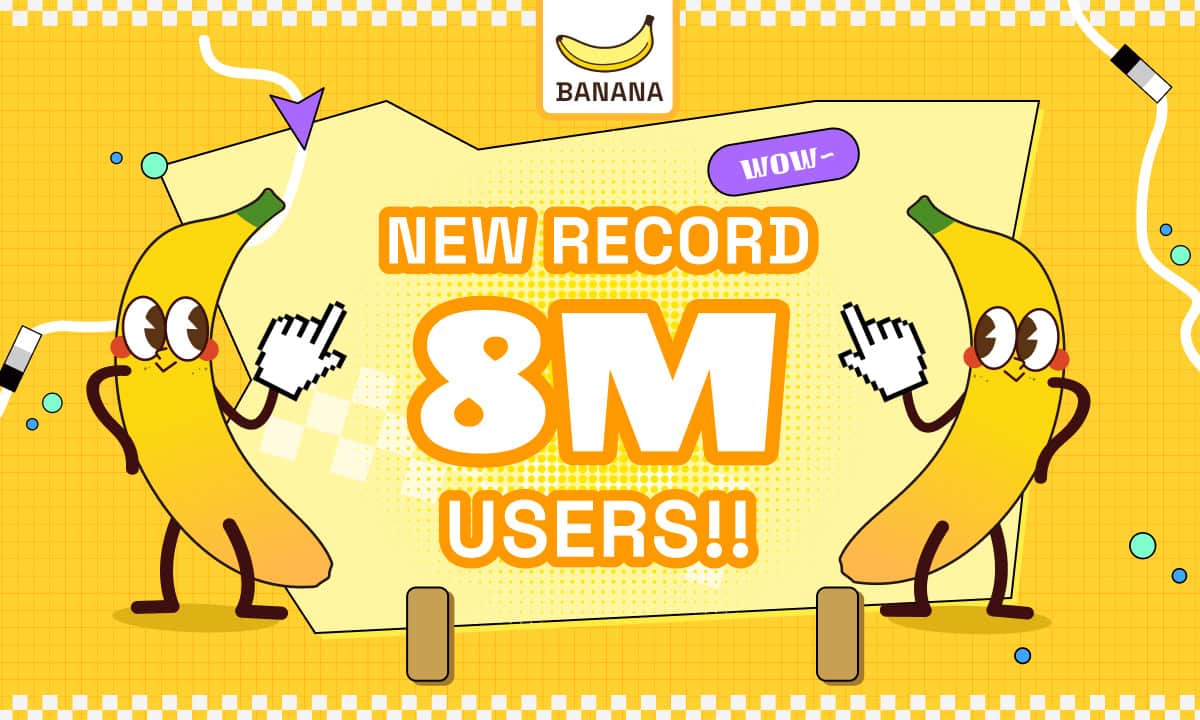 8 Million and Counting: BANANA Sets New Records on the TON Blockchain