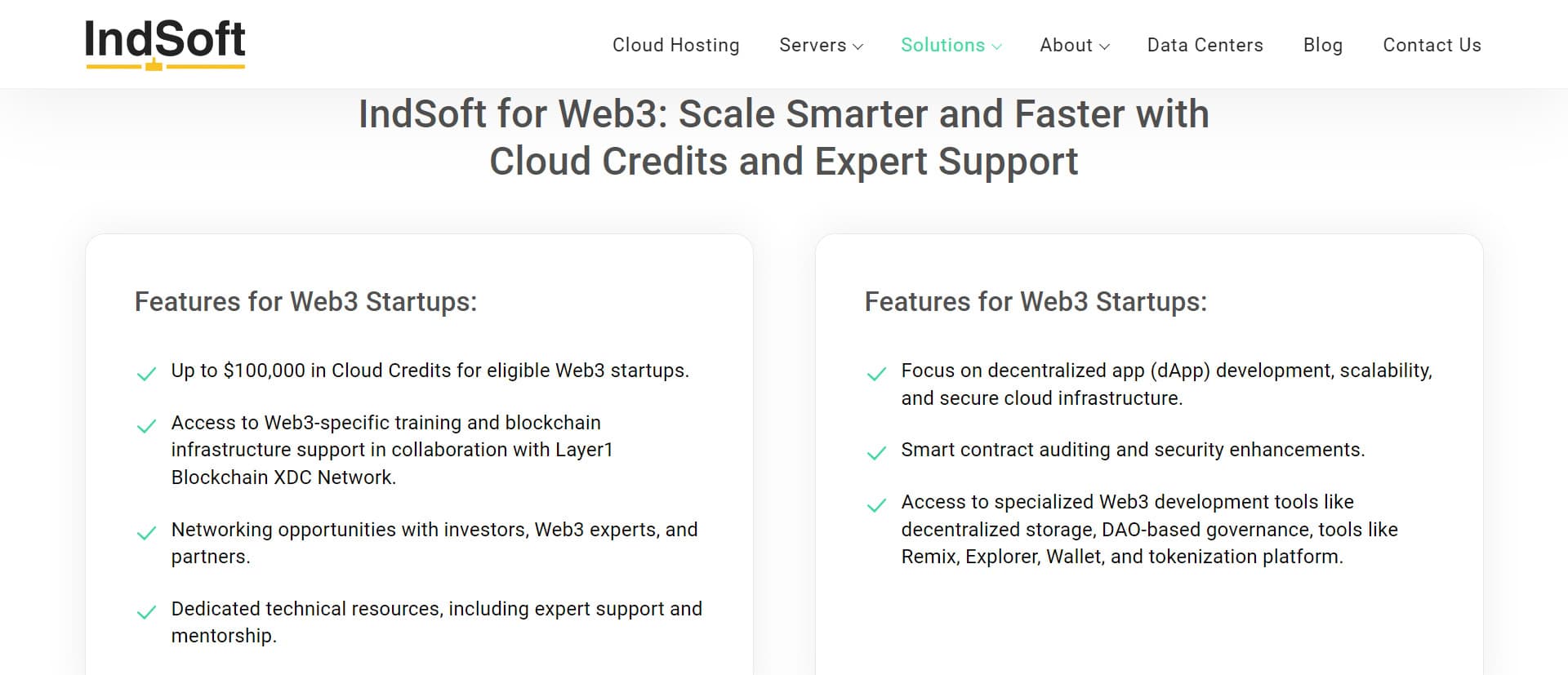 IndSoft Unveils $100K Cloud Credit Program to Supercharge Web3 Startups