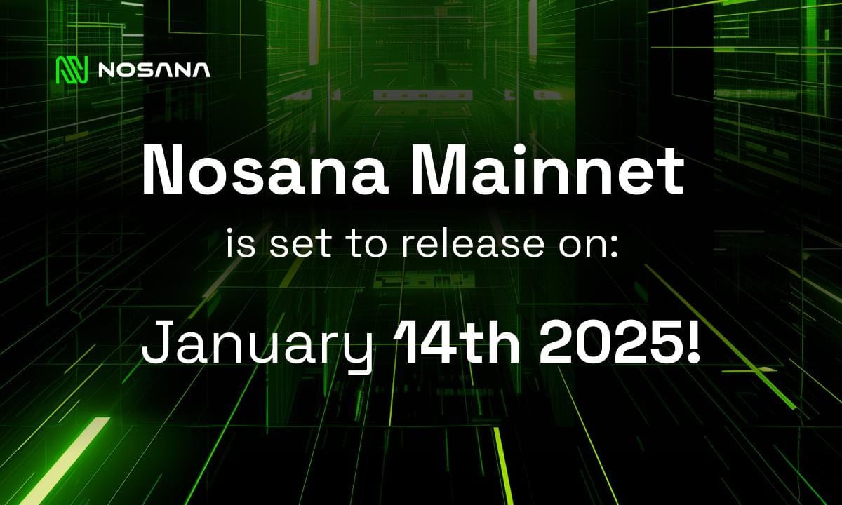 Nosana Announces “Road to Mainnet” with January 2025 Launch