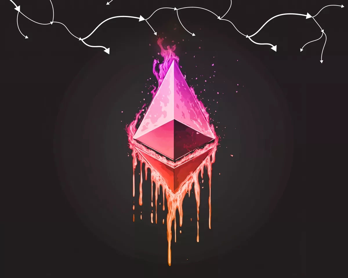 На графике Ethereum сформировался «Медвежий вымпел» с целью в $1100